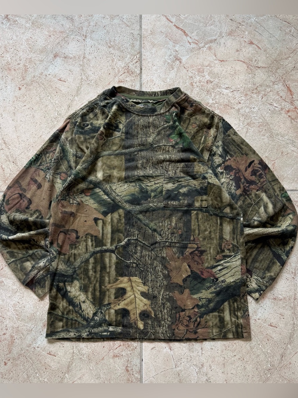 Y2K Mossy Oak Camo Long Sleeve Shirt Youth 14–16